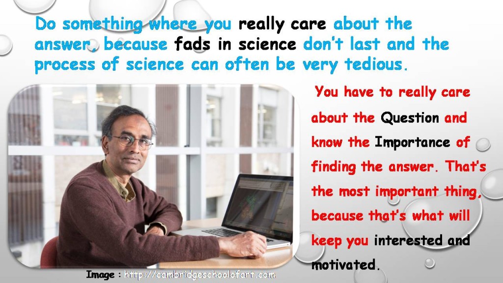 Fixing Science An India-born Nobel laureate’s solutions for fixing science in India ...