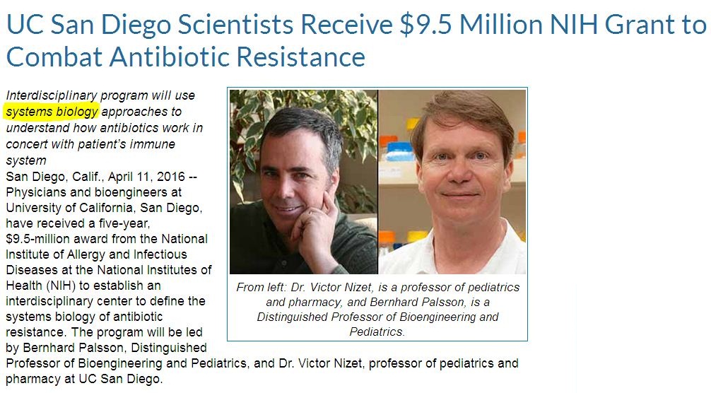 Systems Biology Vs Antibiotic Resistant Bacteria @ UCSD ...
