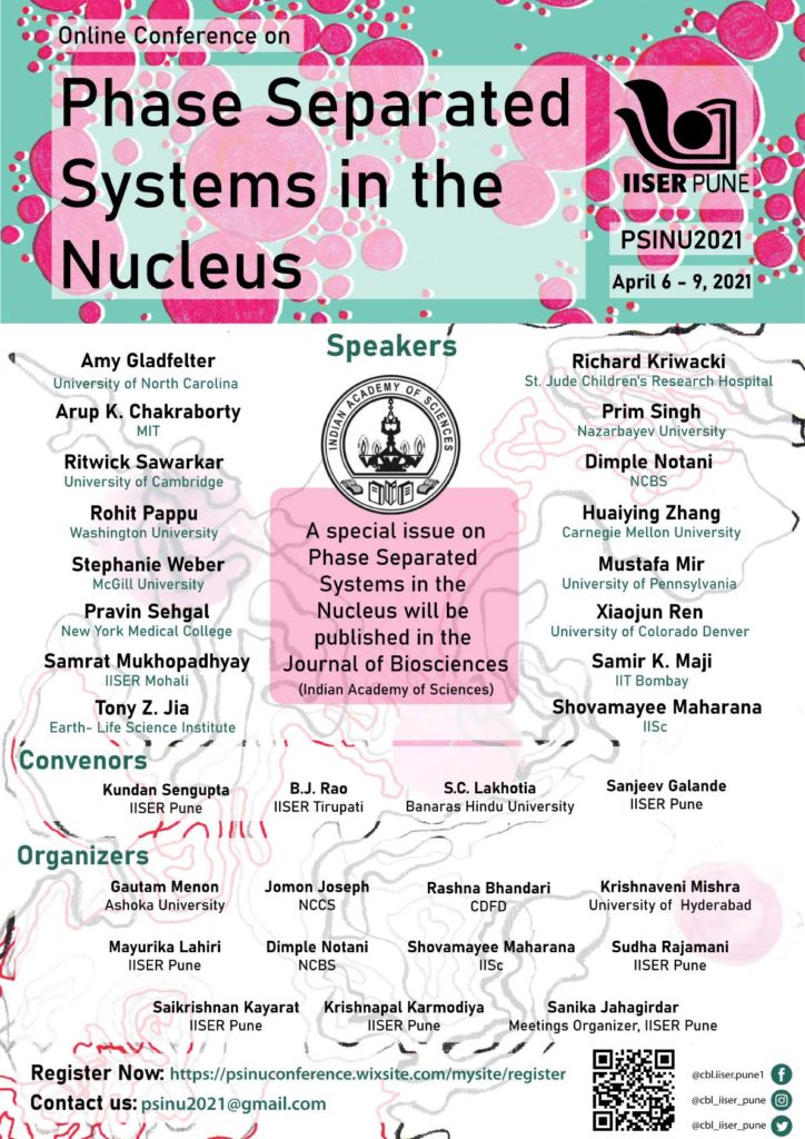 Online meeting on Phase Separated Systems In the Nucleus (PSINU 2021 ...